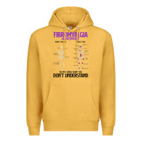 Mustard fibromyalgia awareness do not judge what you dont understand Premium Hoodie - linhVisuals