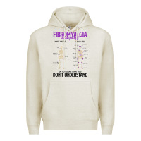 Oatmeal Heather fibromyalgia awareness do not judge what you dont understand Premium Hoodie - linhVisuals