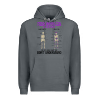 Rock fibromyalgia awareness do not judge what you dont understand Premium Hoodie - linhVisuals