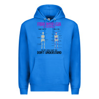 True Royal fibromyalgia awareness do not judge what you dont understand Premium Hoodie - linhVisuals