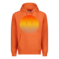 Carrot retro sunset Premium Hoodie - linhVisuals