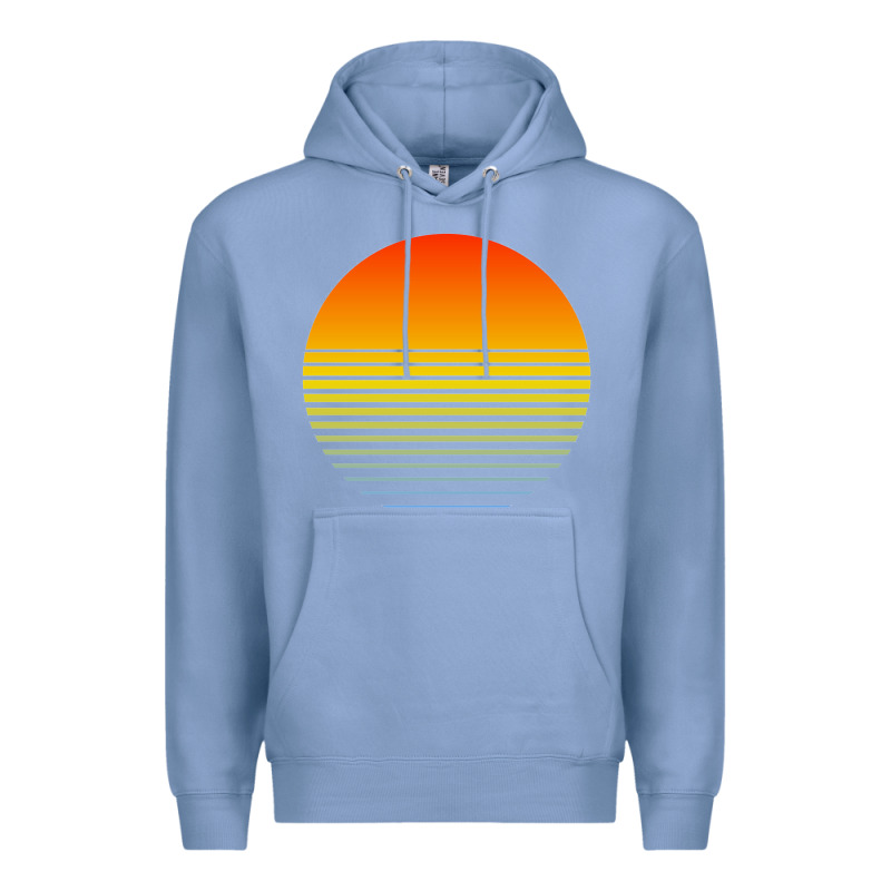 Retro Sunset Premium Hoodie by linhVisuals | Teevron