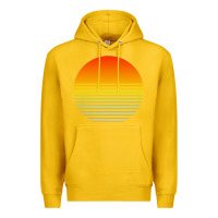 Lemon retro sunset Premium Hoodie - linhVisuals