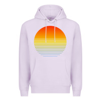Lilac retro sunset Premium Hoodie - linhVisuals
