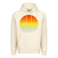 Sandshell retro sunset Premium Hoodie - linhVisuals
