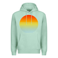 Seafoam retro sunset Premium Hoodie - linhVisuals