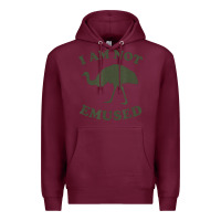 Burgundy funny not emu sed emu   not amused ostrich bird Premium Hoodie - linhVisuals