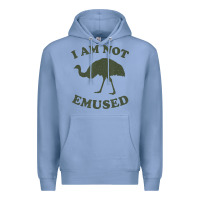 Colony Blue funny not emu sed emu   not amused ostrich bird Premium Hoodie - linhVisuals