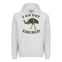 Dove Grey funny not emu sed emu   not amused ostrich bird Premium Hoodie - linhVisuals