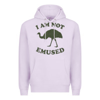Lilac funny not emu sed emu   not amused ostrich bird Premium Hoodie - linhVisuals