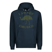 Navy funny not emu sed emu   not amused ostrich bird Premium Hoodie - linhVisuals
