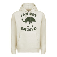 Oatmeal Heather funny not emu sed emu   not amused ostrich bird Premium Hoodie - linhVisuals