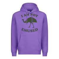 Purple funny not emu sed emu   not amused ostrich bird Premium Hoodie - linhVisuals