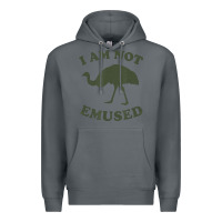Rock funny not emu sed emu   not amused ostrich bird Premium Hoodie - linhVisuals