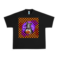 Black Halloween American Pitbull Terrier Urban Heavy Tee - LillyAllenDesigns