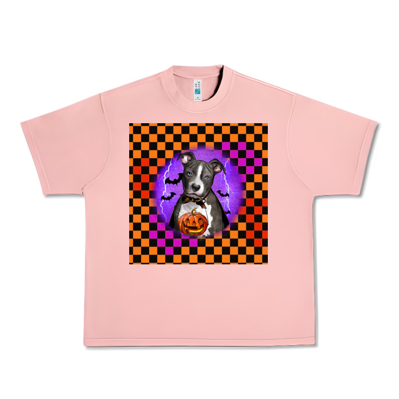 Halloween American Pitbull Terrier Urban Heavy Tee by LillyAllenDesigns | Teevron