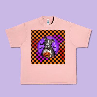 Halloween American Pitbull Terrier Urban Heavy Tee Designed By Lillyallendesigns
