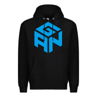 Black gancube Premium Hoodie - linhVisuals