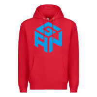 Red gancube Premium Hoodie - linhVisuals