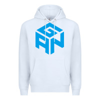 White gancube Premium Hoodie - linhVisuals