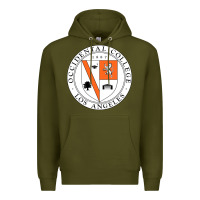 Army Green Occidental College Premium Hoodie - linhVisuals