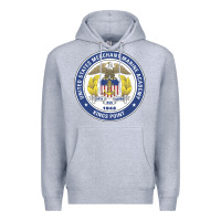 Heather Grey United States Merchant Marine Academy Premium Hoodie - linhVisuals