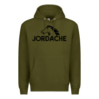Army Green jordache Premium Hoodie - linhVisuals