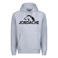 Heather Grey jordache Premium Hoodie - linhVisuals