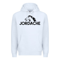White jordache Premium Hoodie - linhVisuals