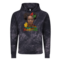 Cloud Black juneteenth african girl Vintage Hoodie - BarkalooDesign