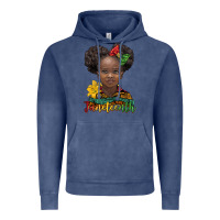 Vintage Denim juneteenth african girl Vintage Hoodie - BarkalooDesign