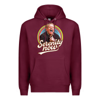 Burgundy serenity later serenity now Premium Hoodie - linhVisuals