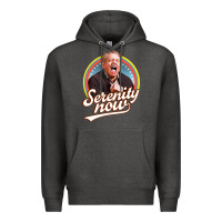 Charcoal Heather serenity later serenity now Premium Hoodie - linhVisuals