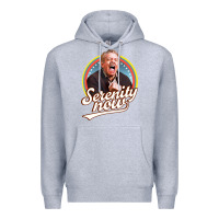 Heather Grey serenity later serenity now Premium Hoodie - linhVisuals