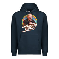 Navy serenity later serenity now Premium Hoodie - linhVisuals