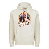 Oatmeal Heather serenity later serenity now Premium Hoodie - linhVisuals