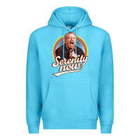 Ocean Blue serenity later serenity now Premium Hoodie - linhVisuals