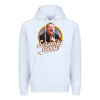 White serenity later serenity now Premium Hoodie - linhVisuals