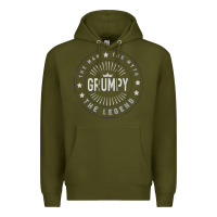 Graphic 365 Grumpy The Legend Men Funny Gift Premium Hoodie | Teevron