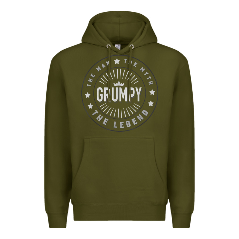 Graphic 365 Grumpy The Legend Men Funny Gift Premium Hoodie by linhVisuals | Teevron
