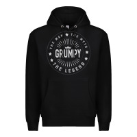 Black graphic 365 grumpy the legend men funny gift Premium Hoodie - linhVisuals
