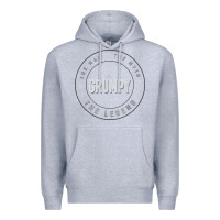 Heather Grey graphic 365 grumpy the legend men funny gift Premium Hoodie - linhVisuals