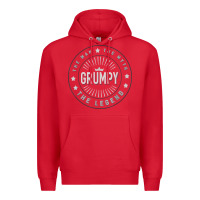 Red graphic 365 grumpy the legend men funny gift Premium Hoodie - linhVisuals