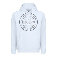 White graphic 365 grumpy the legend men funny gift Premium Hoodie - linhVisuals