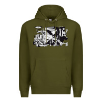 Army Green guernica artwork Premium Hoodie - linhVisuals
