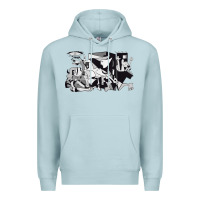Blue Mist guernica artwork Premium Hoodie - linhVisuals