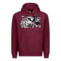 Burgundy guernica artwork Premium Hoodie - linhVisuals