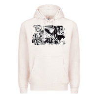Pale Pink guernica artwork Premium Hoodie - linhVisuals