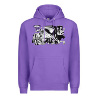 Purple guernica artwork Premium Hoodie - linhVisuals