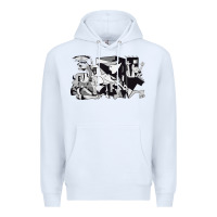 White guernica artwork Premium Hoodie - linhVisuals